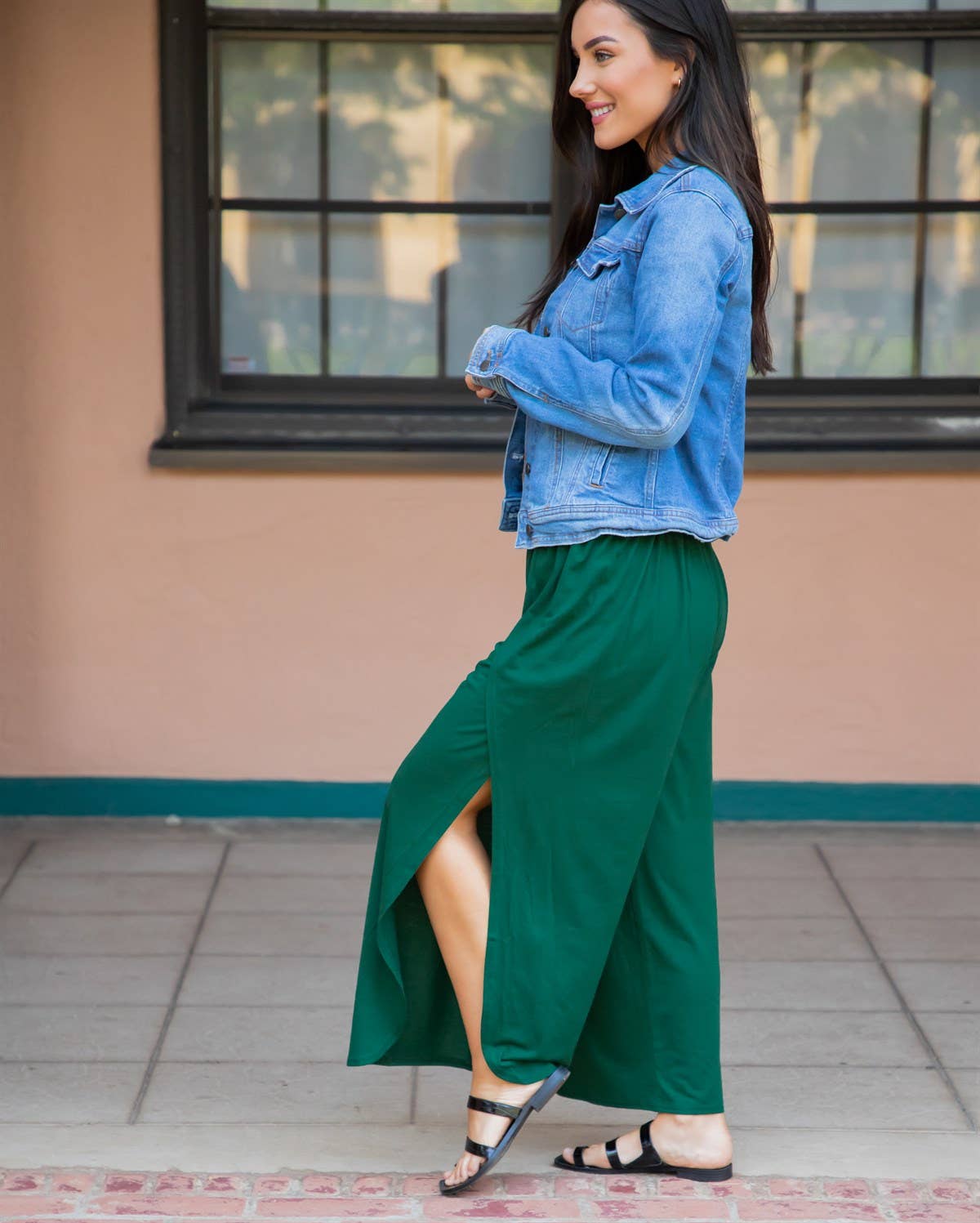 Channing Tulip Pants: Green