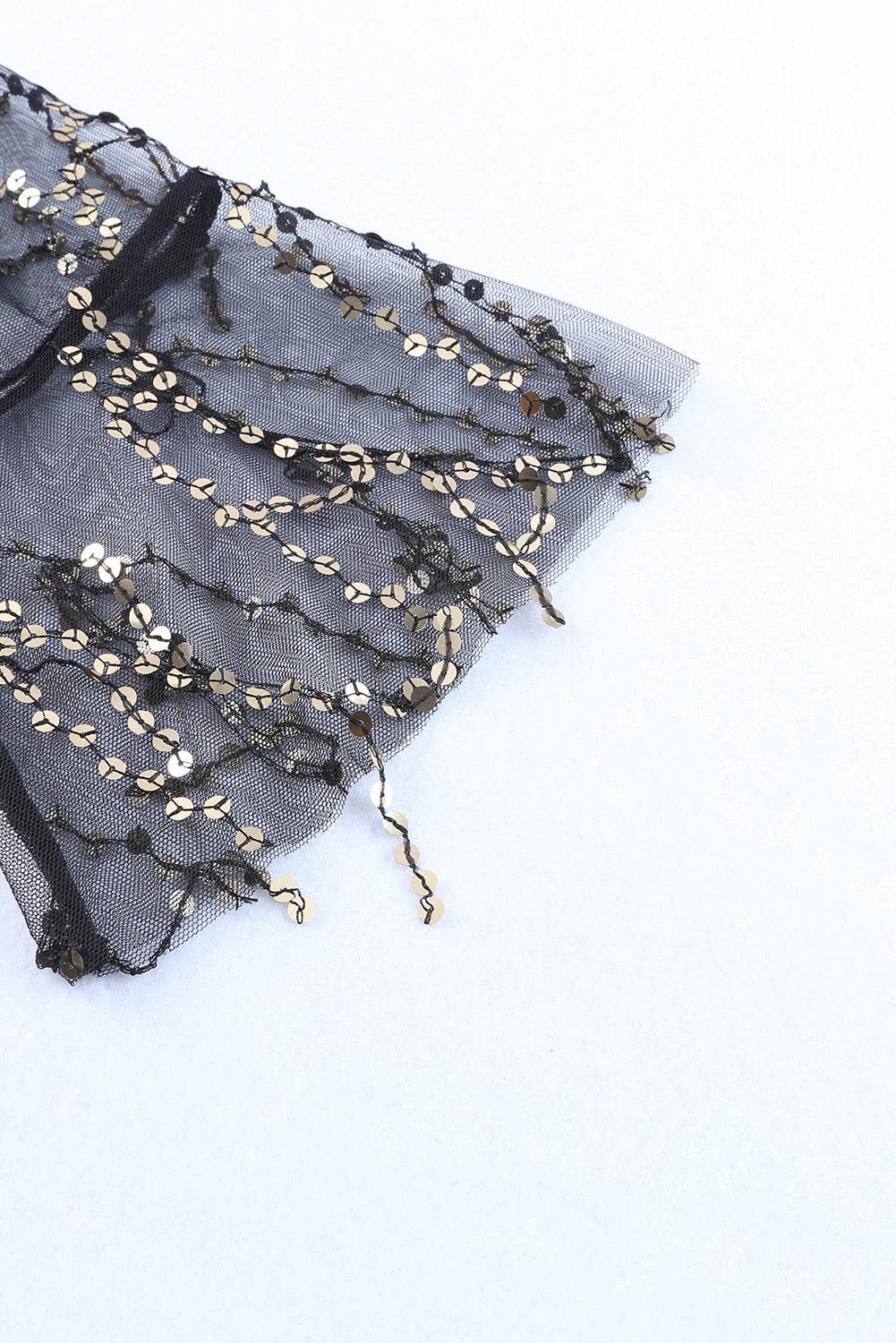 Black Sequin Kimono