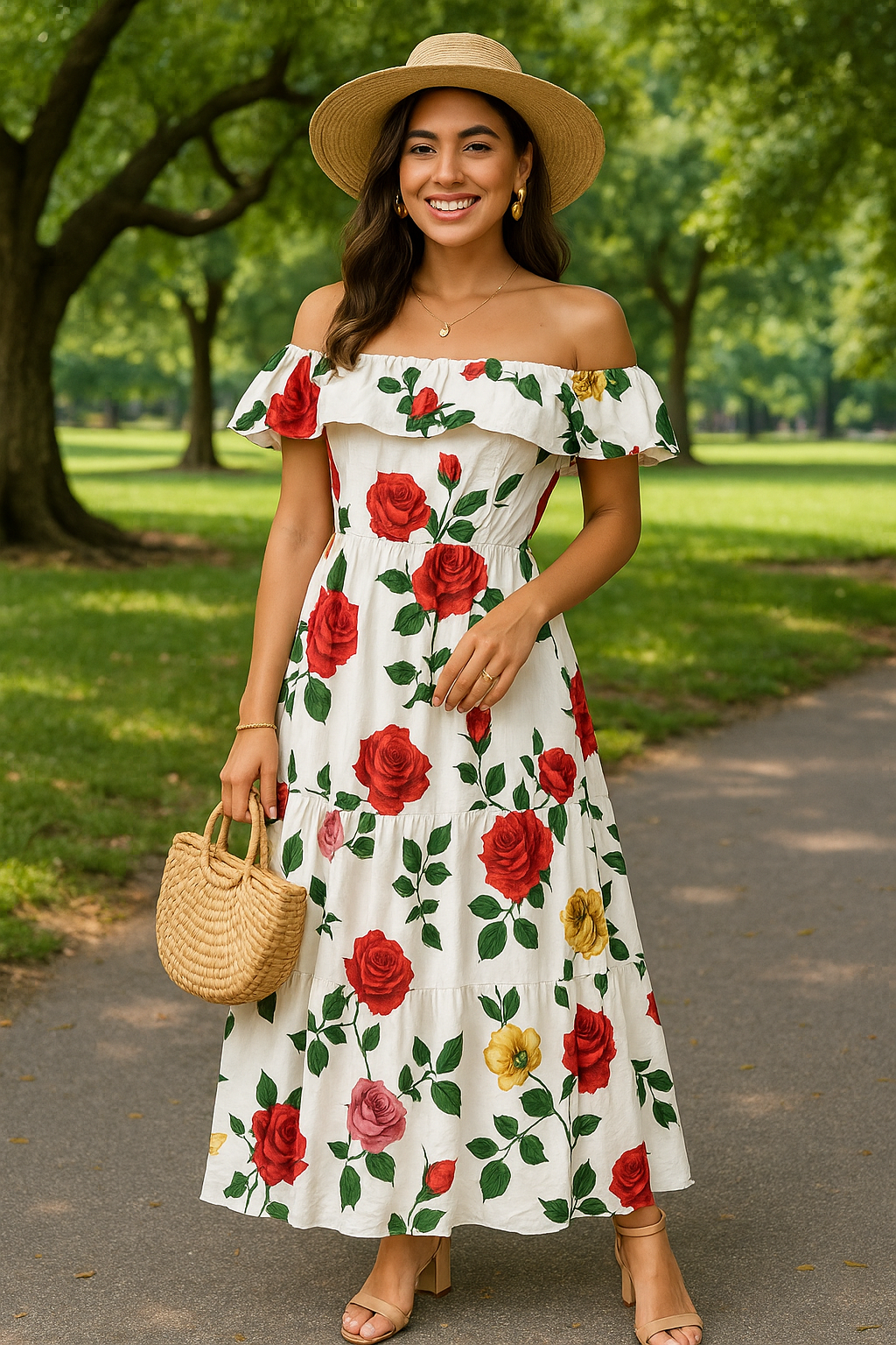 Maxi Roses dress