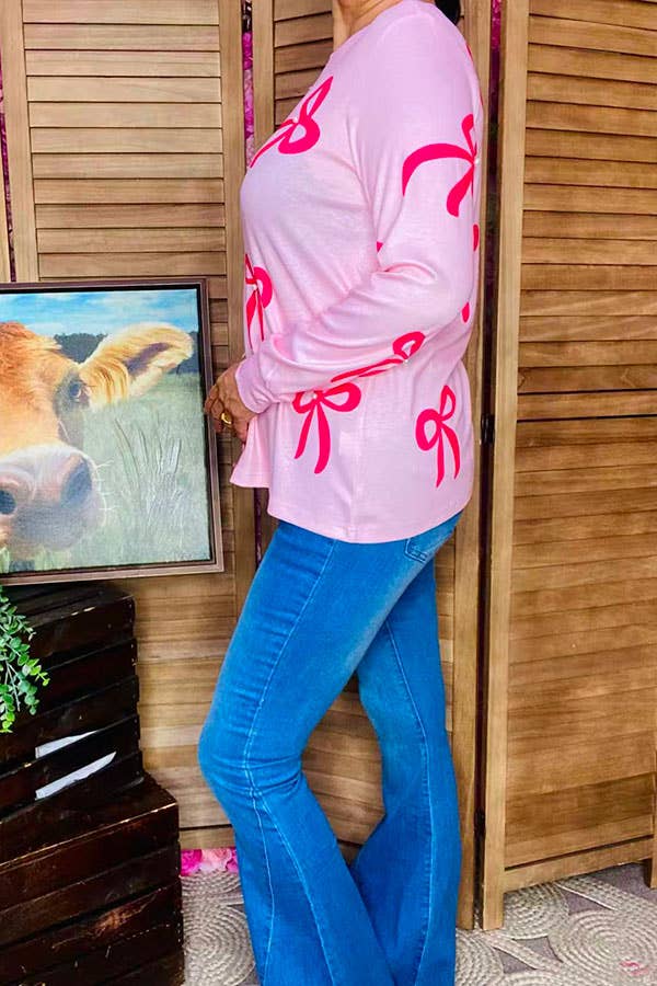 Pink Bows Long Sleeve