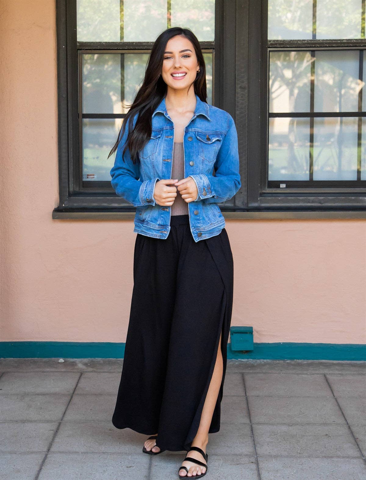 Channing Tulip Pants: Black