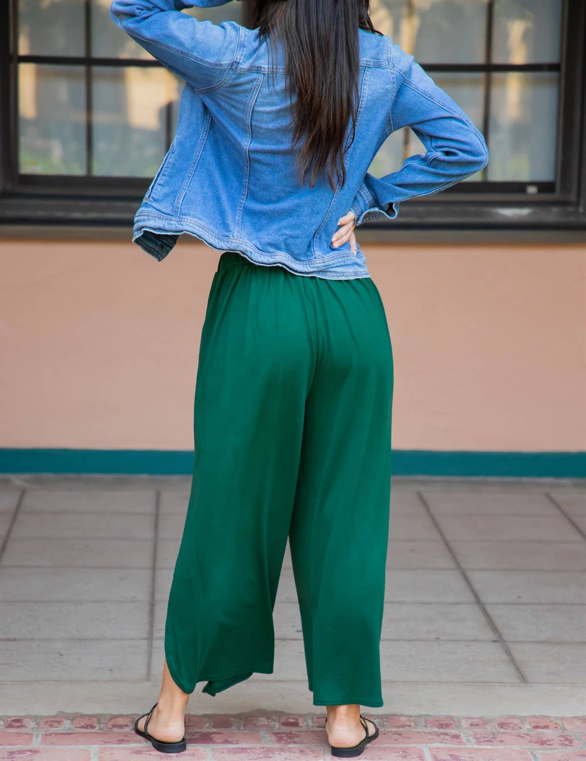Channing Tulip Pants: Green