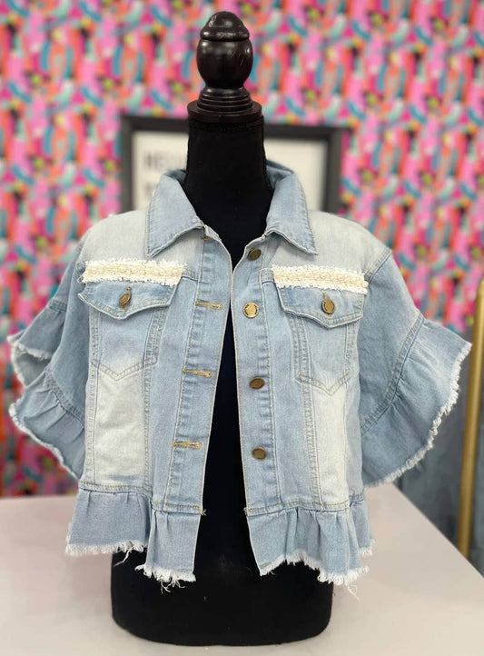 Tie Me Up Denim Jacket