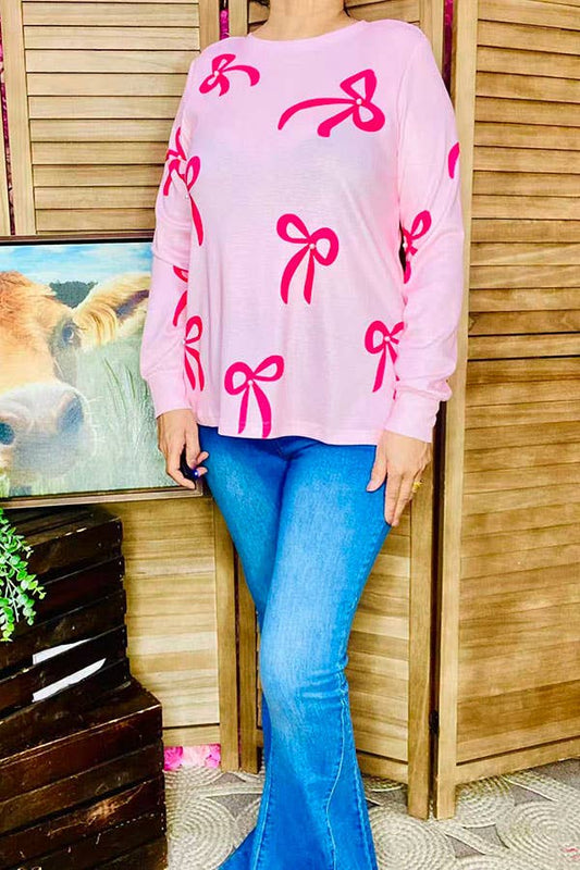 Pink Bows Long Sleeve