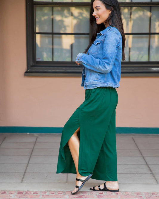 Channing Tulip Pants: Green