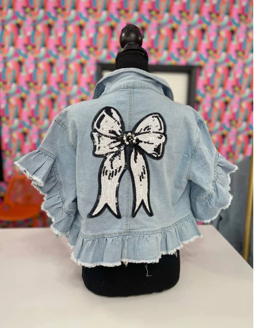 Tie Me Up Denim Jacket