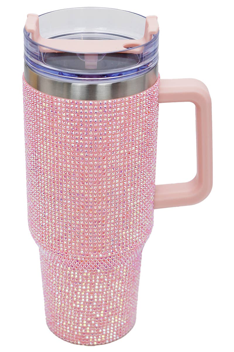 Bling Rhinestone Insulated Stainless Steel Thermal Tumbler