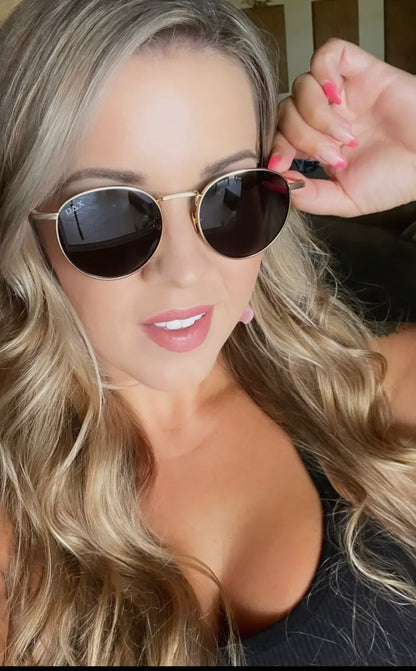 DAX Luna - Unisex Polarized Small
Round Sunglasses