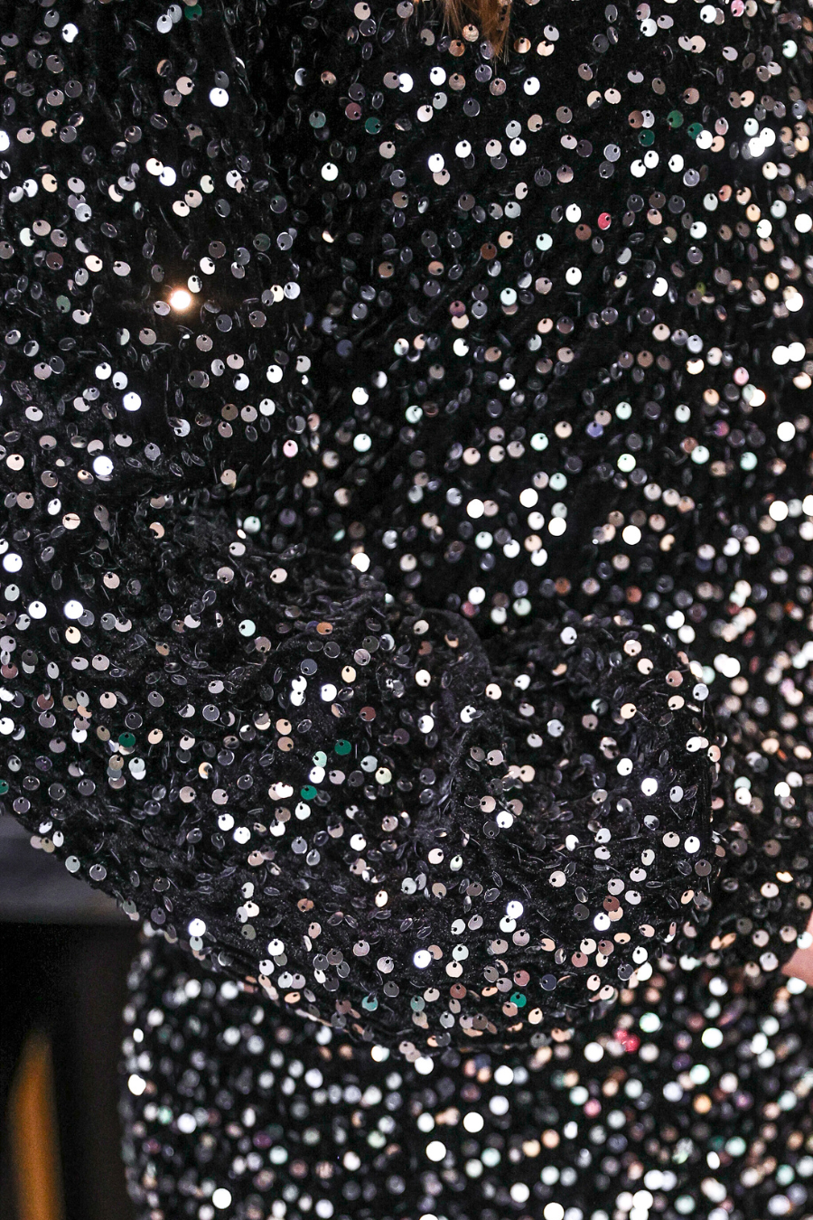 Old Flame Sequin Dress- Black: Black / XL