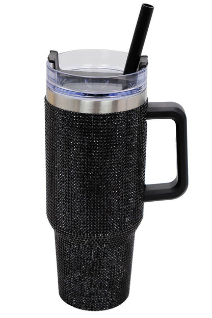 Bling Rhinestone Insulated Stainless Steel Thermal Tumbler