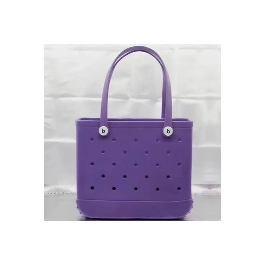 BOGG BAG:Summer Rubber Tote Solid Color: PURPLE