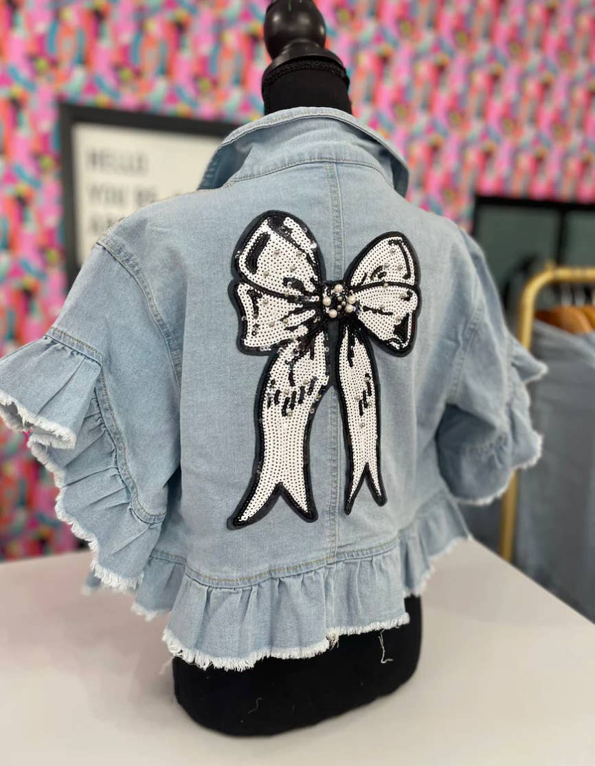 Tie Me Up Denim Jacket
