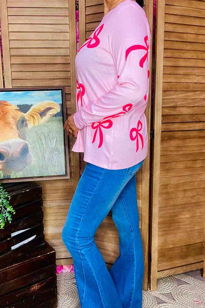 Pink Bows Long Sleeve