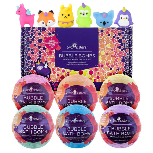 Mystical Animal Bath Bombs Gift Set for Kids (6 Pack)