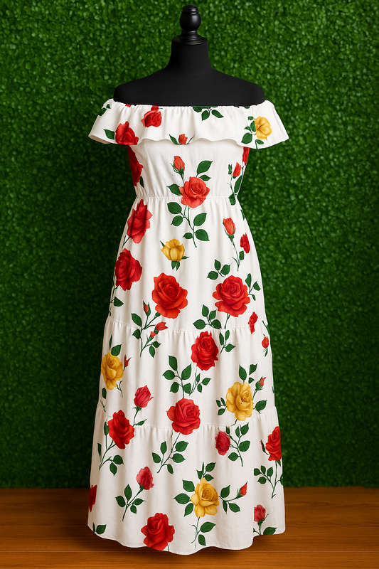 Maxi Roses dress