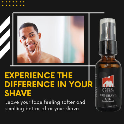5 Piece shaving Kit - balm, brush, oil, razor, cream & bag